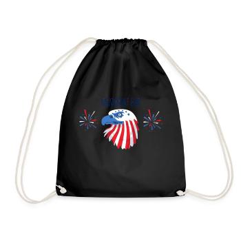Memorial Day - Drawstring Bag - black - Front