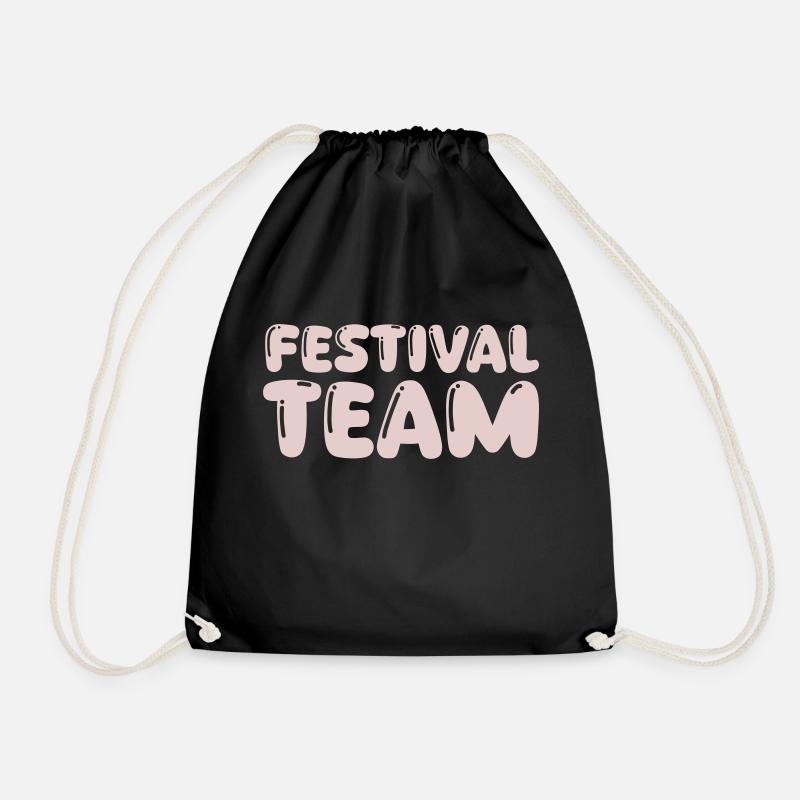 festival team - Turnbeutel - Schwarz