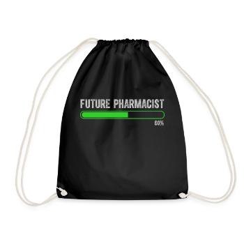 future vintage retro pharmacist pharmacy tech - Sac de sport léger - noir - Devant