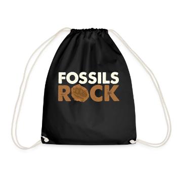 Roche fossile - Geode Hunter Geology - Sac de sport léger - noir - Devant