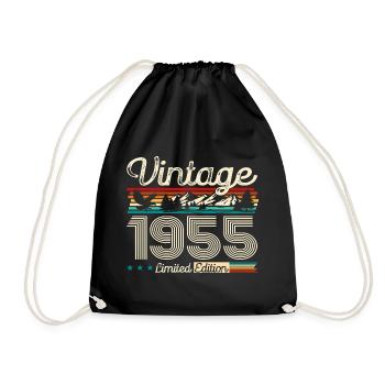 70ème Anniversaire Original Vintage 1955 Vintage 55 - Sac de sport léger - noir - Devant