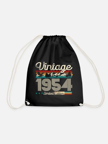 70. Geburtstag Legende Vintage 1954 Jahrgang 1954 - Turnbeutel - Schwarz