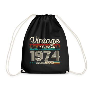50ème Anniversaire Légende Millésime 1974 Millésime 1974 - Sac de sport léger - noir - Devant