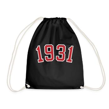 Année de naissance sport 1931 - Sac de sport léger - noir - Devant