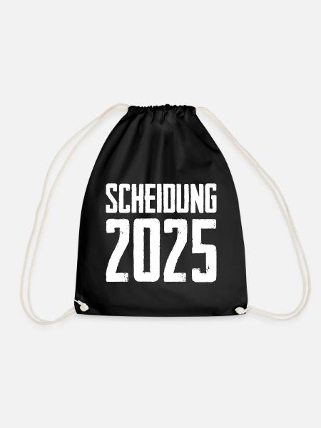 Scheidung 2025 - Turnbeutel - Schwarz