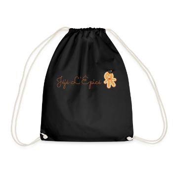 Logo marque Jéjé L'Épicé - Sac de sport léger - noir - Devant