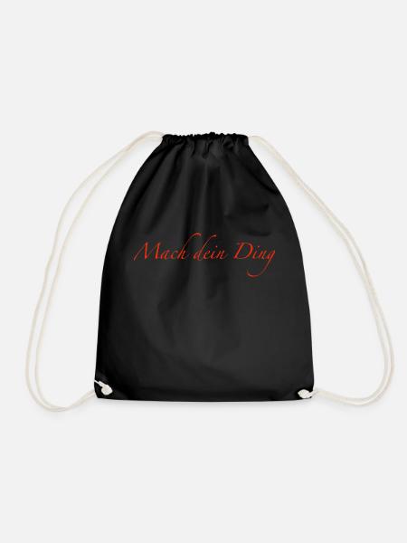 do your thing - Drawstring Bag - black