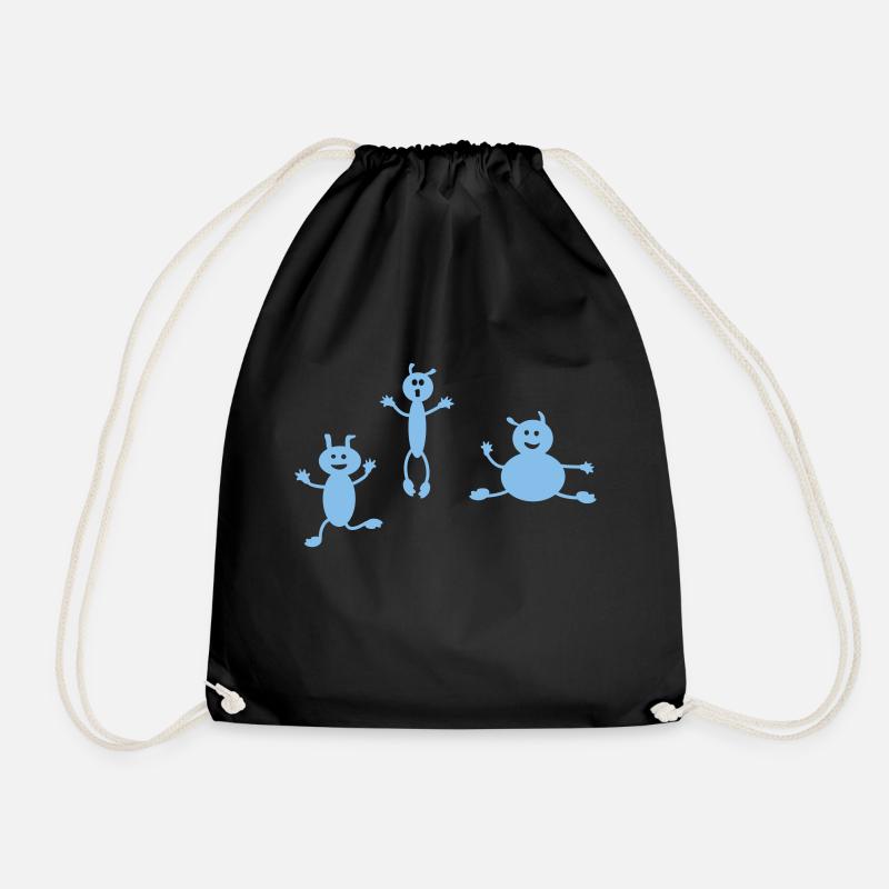 FLEAS - Drawstring Bag - black