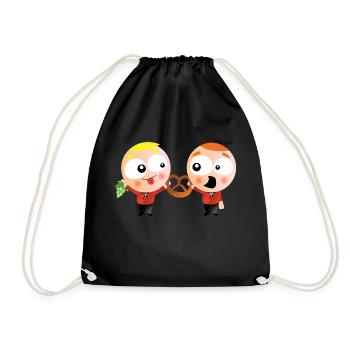 les petites Alsaciens - Sac de sport léger - noir - Devant
