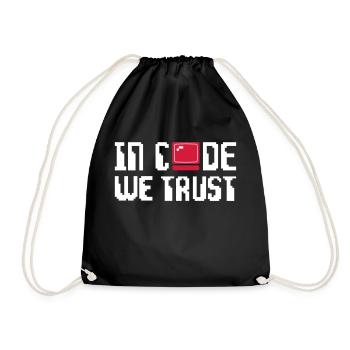 Geek - Drawstring Bag - black - Front