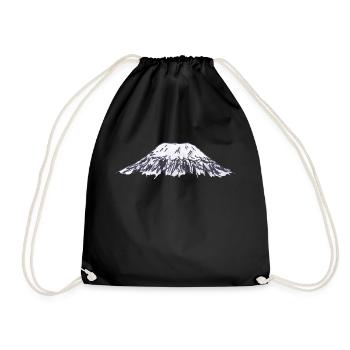 Kilimanjaro mountain Africa gift - Drawstring Bag - black - Front