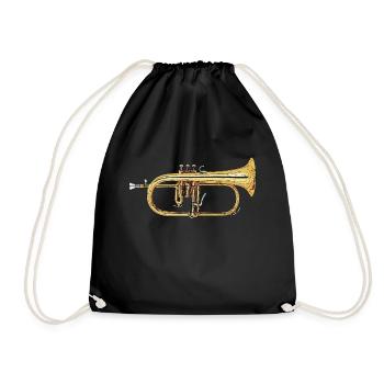 fluegelhorn - Drawstring Bag - black - Front