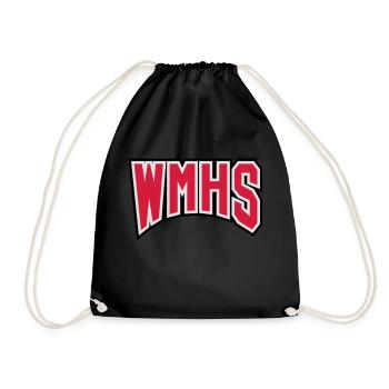 WMHS - Drawstring Bag - black - Front