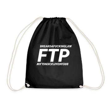 BREAKDAF*CKINGLAW - Drawstring Bag - black - Front