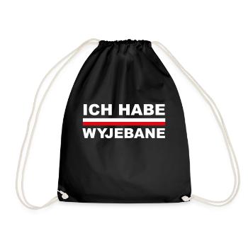 Polen Ich Habe Wyjebane Polnisch Spruch Geschenk - Turnbeutel - Schwarz - Vorne