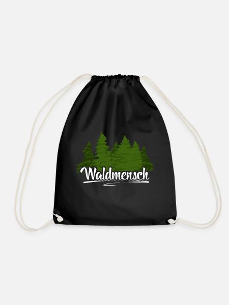 Waldmensch - Turnbeutel - Schwarz