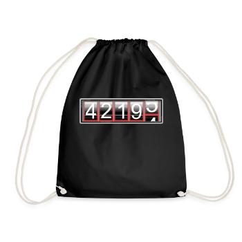 Marathon - Drawstring Bag - black - Front