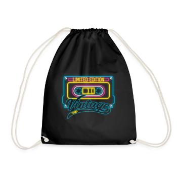 Edition limitée Vintage 1980 - Sac de sport léger - noir - Devant