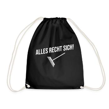 Alles recht sich - Turnbeutel - Schwarz - Vorne