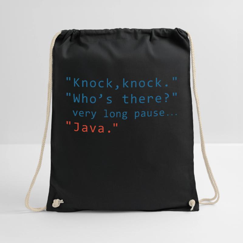 Java programming informatic gift saying Drawstring Bag