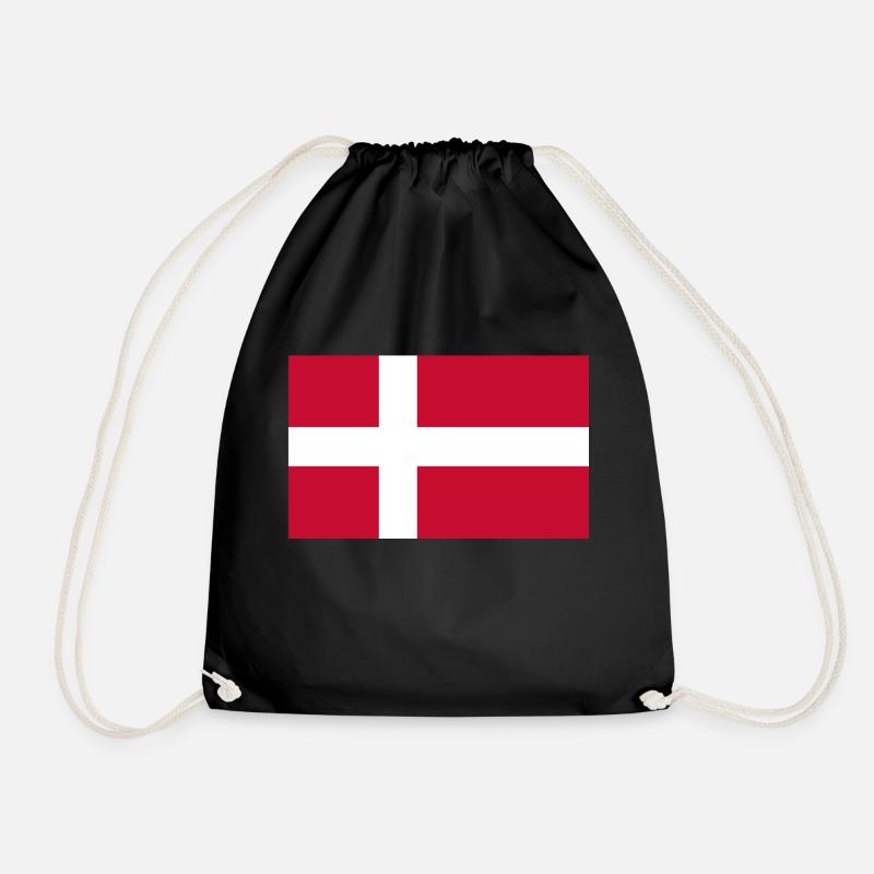 Dänemark Flagge - Turnbeutel - Schwarz