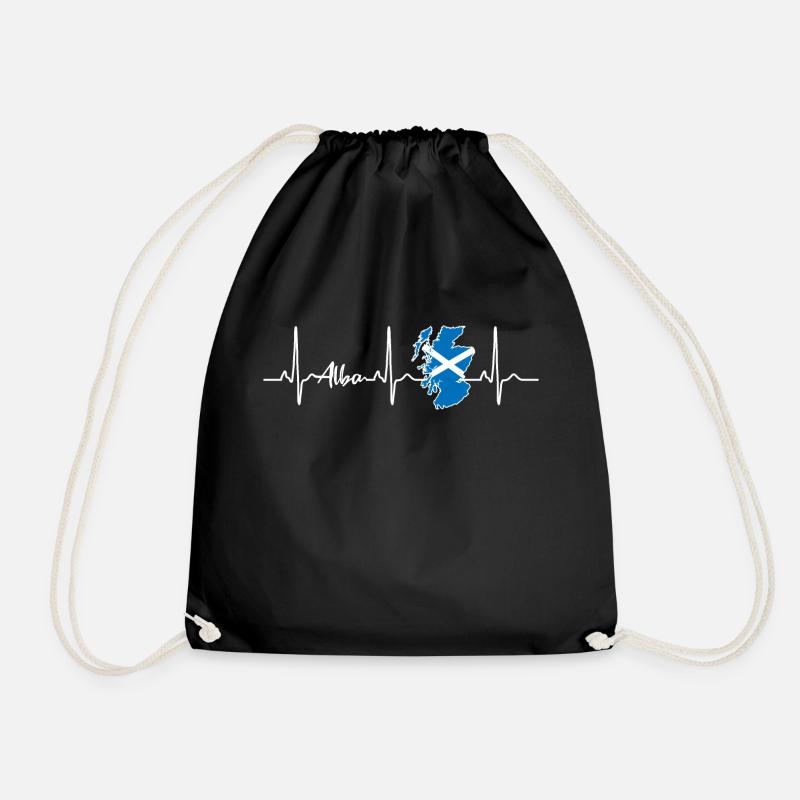 Ecosse Alba Écossaise Battement de coeur - Sac de sport léger - noir
