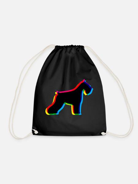 CMYK Schnauzer - Turnbeutel - Schwarz