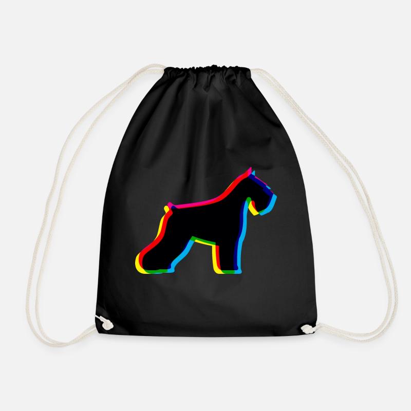 CMYK Schnauzer - Turnbeutel - Schwarz