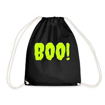 Boo - Drawstring Bag - black - Front