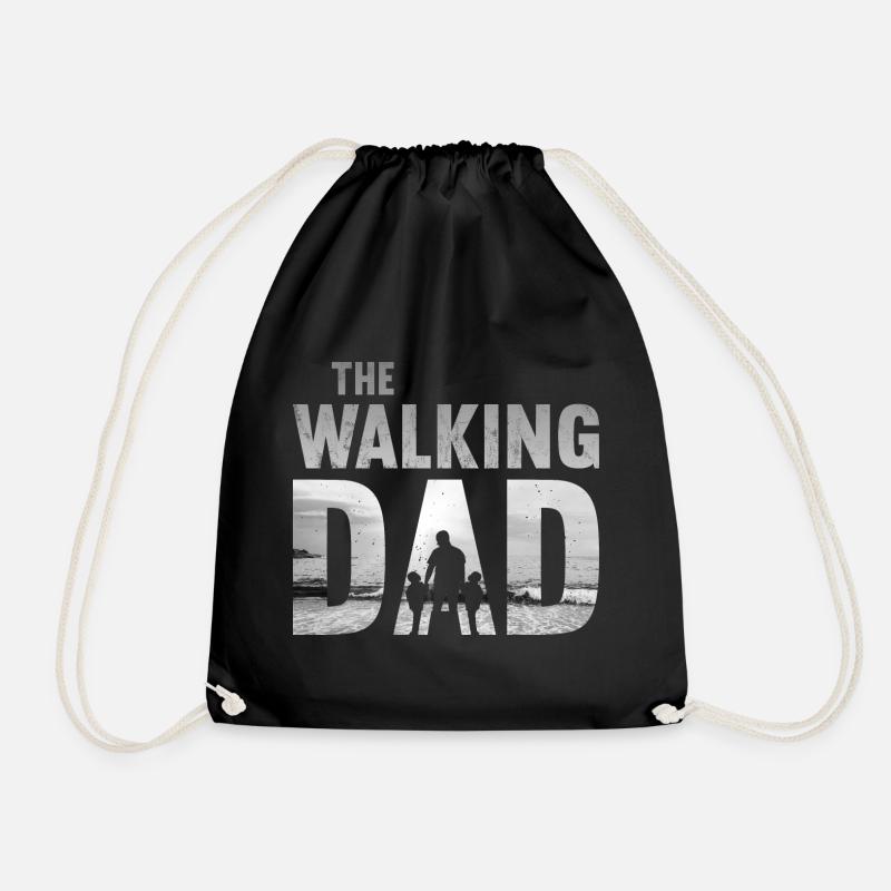 The Walking Dad Motiv - Turnbeutel - Schwarz