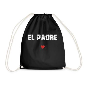 el padre idée cadeau papa - Sac de sport léger - noir - Devant