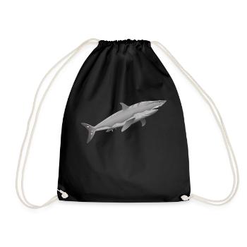 grand requin blanc grand requin blanc - Sac de sport léger - noir - Devant