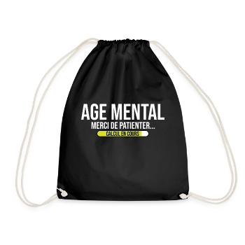 age mental - Sac de sport léger - noir - Devant