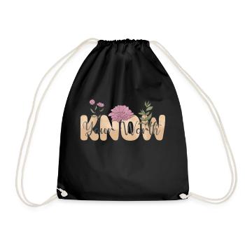 Self-Love Inspiration Energy Gift - Drawstring Bag - black - Front