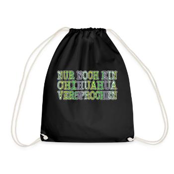 lustig terrier bday pfote tier hunderasse geek - Turnbeutel - Schwarz - Vorne