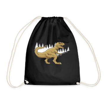 Funny Duck Hunting Design Hunters Hunting Ducks Design - Drawstring Bag - black - Front