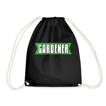 Cool Gardener Lover Designs T-Shirt Present Gift - Turnbeutel - Schwarz - Vorne