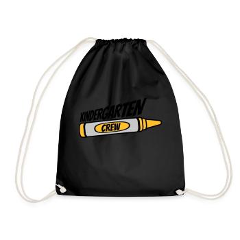 Équipe de crayon de cire de l’équipe de la maternelle - Sac de sport léger - noir - Devant