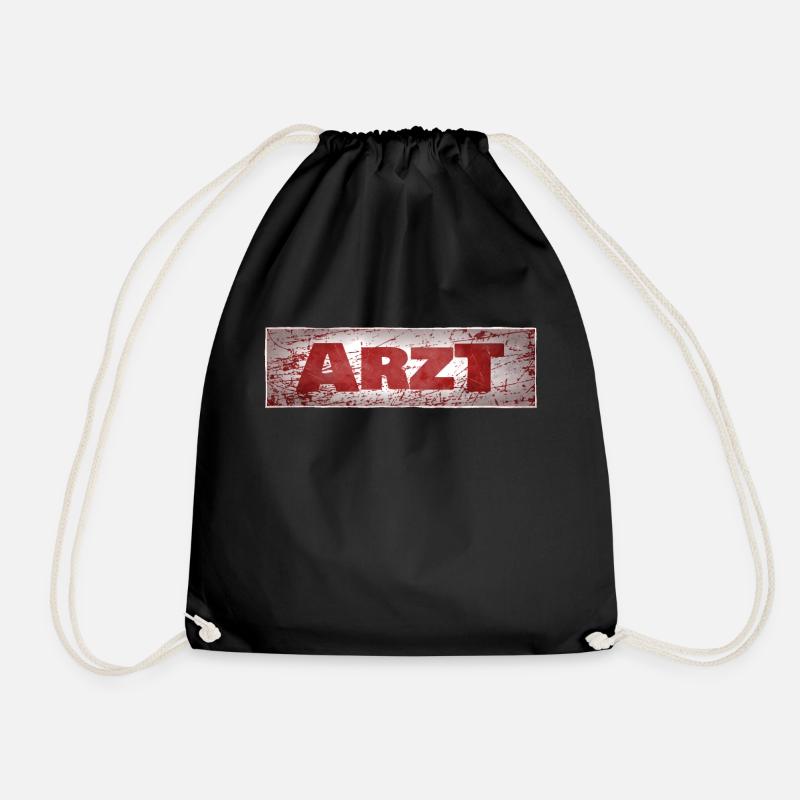 Von Beruf aus Arzt - Turnbeutel - Schwarz