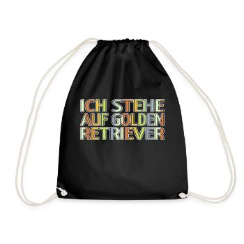 zitat hund lieblingshund terrier statement tier - Turnbeutel - Schwarz - Vorne