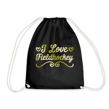 J’adore le hockey sur gazon - Sac de sport léger - noir - Devant
