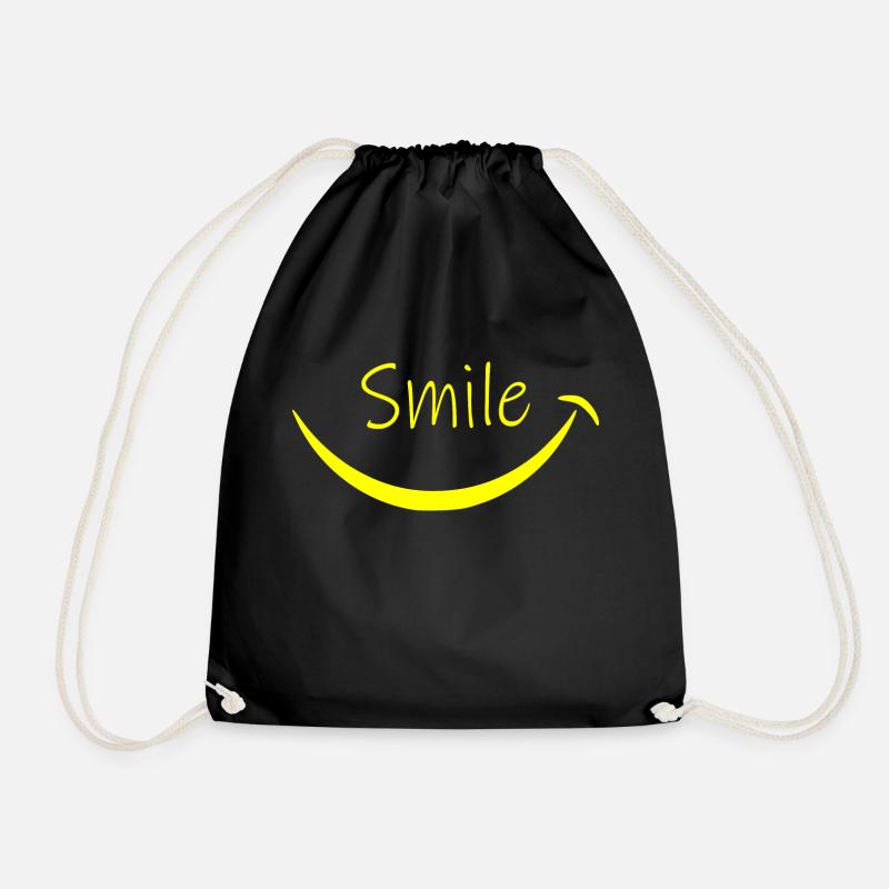 Smile - Turnbeutel - Schwarz