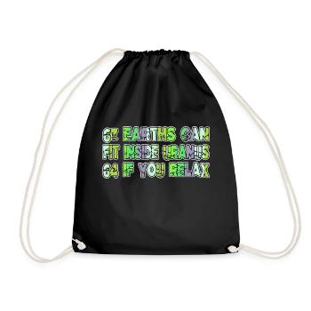 présent astrologie vaisseau spatial génial humour physique - Sac de sport léger - noir - Devant