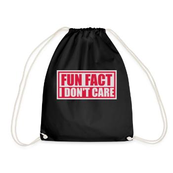 Je me fiche des faits - Sac de sport léger - noir - Devant