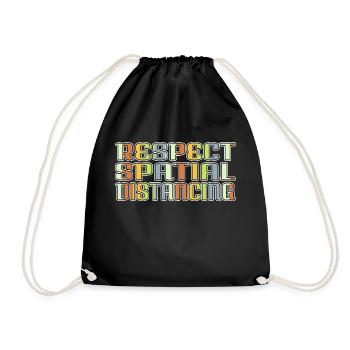 quote fun alien abduction ancient egyptian - Drawstring Bag - black - Front