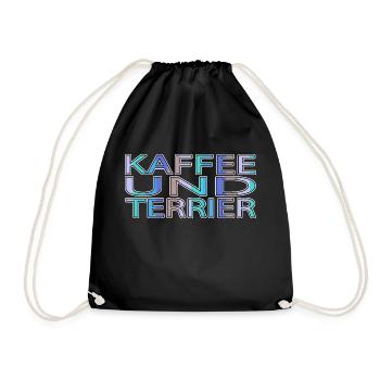 kaffeebohne kaffeetrinker morgen morgenmuffel - Turnbeutel - Schwarz - Vorne