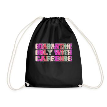 Cappuccino présent Idée actuelle Bureau tasse fatiguée - Sac de sport léger - noir - Devant