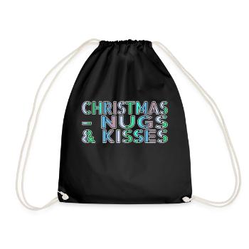 Cute Dork Couples Funny Quote Animal - Drawstring Bag - black - Front