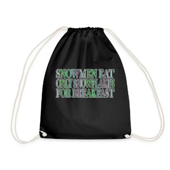 funny quote dinosaur christmas tree - Turnbeutel - Schwarz - Vorne