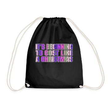 Fairy Tail Funny Bodybuilder Computer Quote Beach - Drawstring Bag - black - Front
